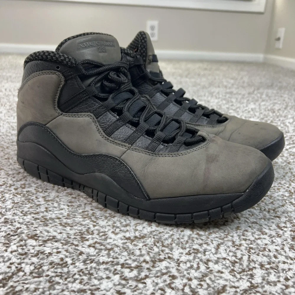Jordan Shoes Mens Size 11 Gray Air Jordan 10 Retro Shadow Basketball Sneakers